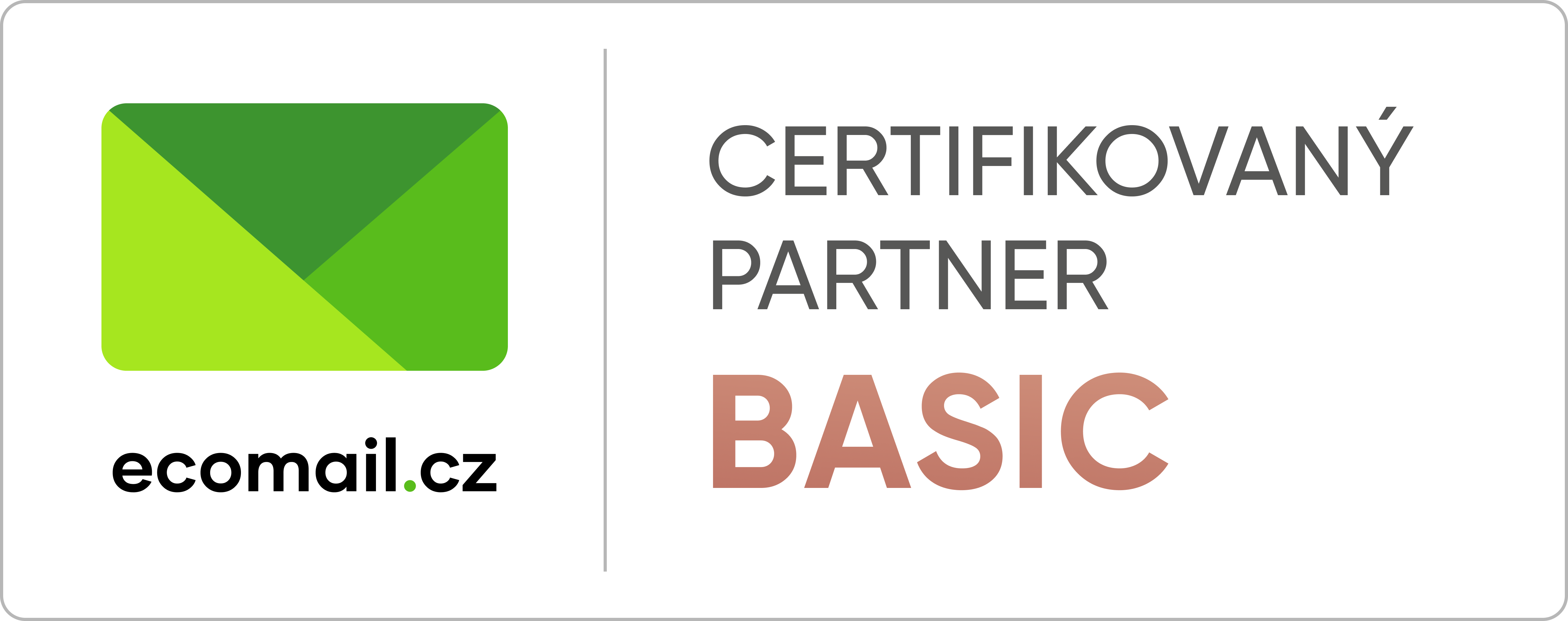 Certifikovaný partner Ecomail BASIC